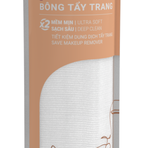 Bông tẩy trang tròn 120 miếng túi rút 5x8cm
