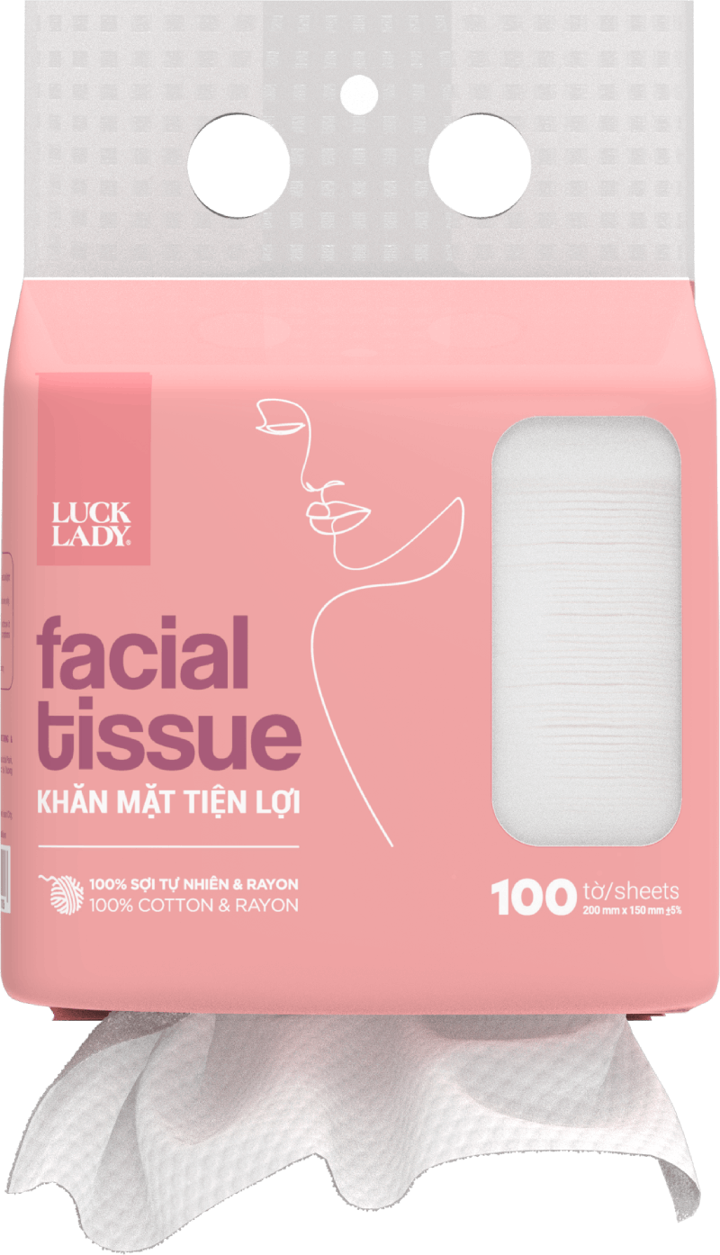 Khăn mặt tiện lợi (Túi rút 100 tờ)